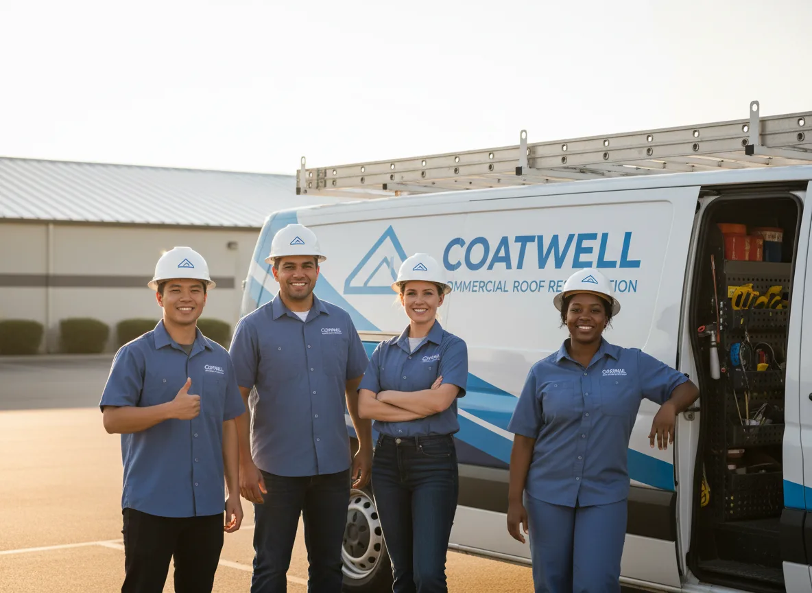 Commercial roof coating company in Wapella, IL